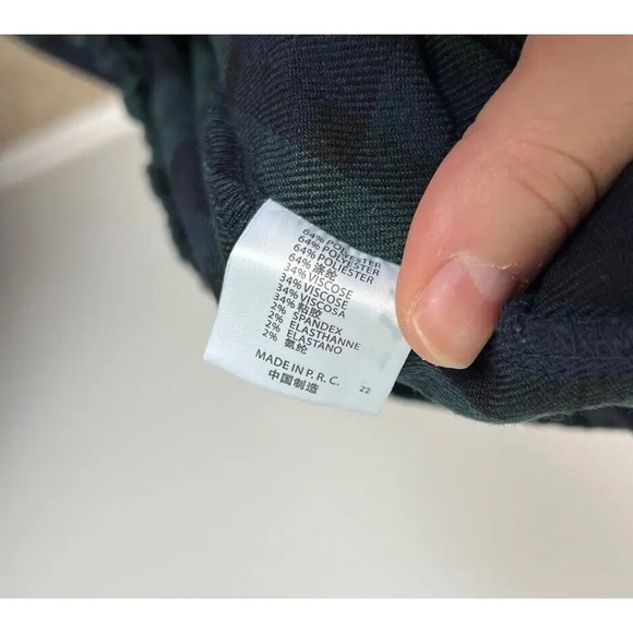 Brandy Melville Women's Tilden Pants in Green Plaid Flannel ONE SIZE - Picture 5 of 7